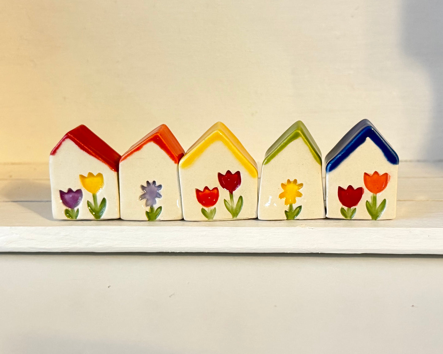 Tiny Rainbow/Garden House Set of 5