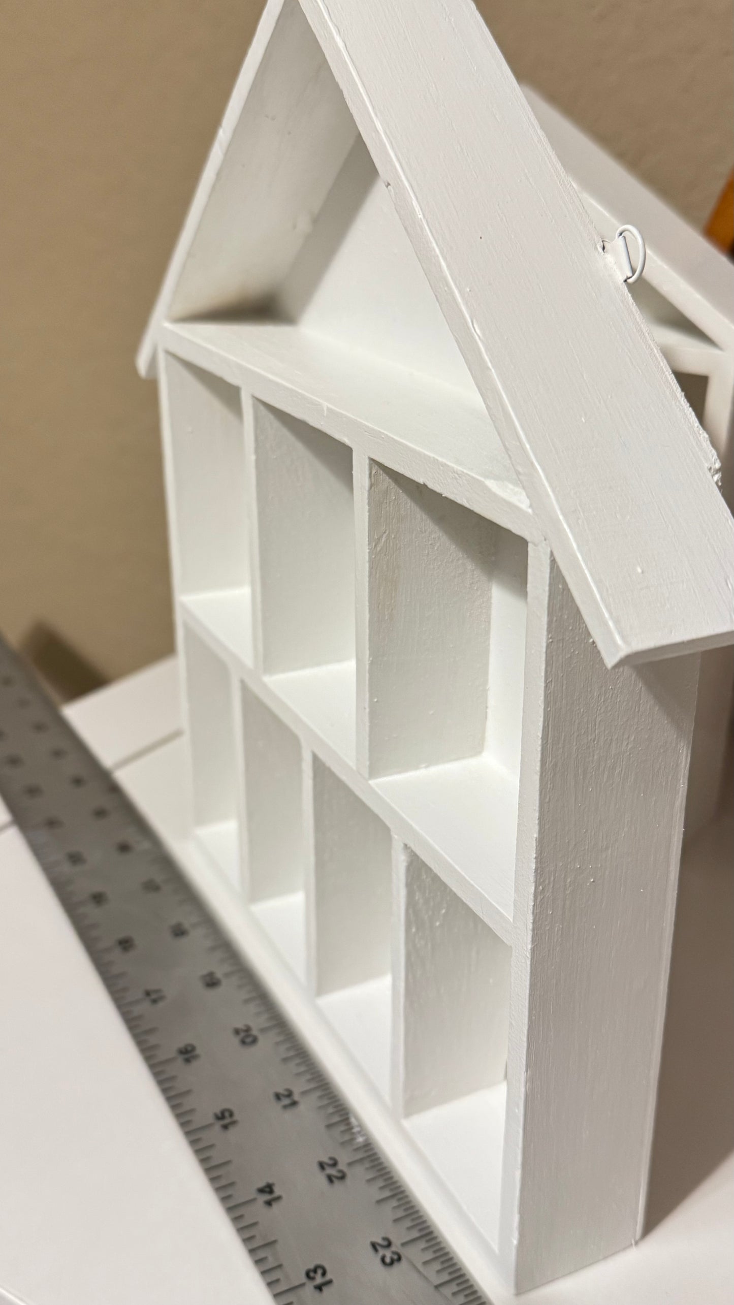 Small House Shaped Shadow Box Shelf