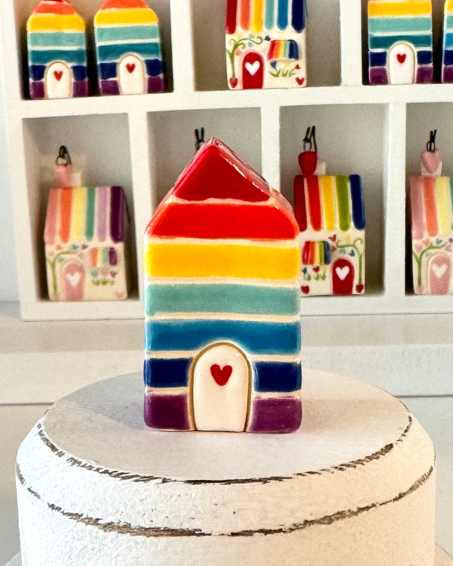Rainbow Striped House - Classic Rainbow Colors