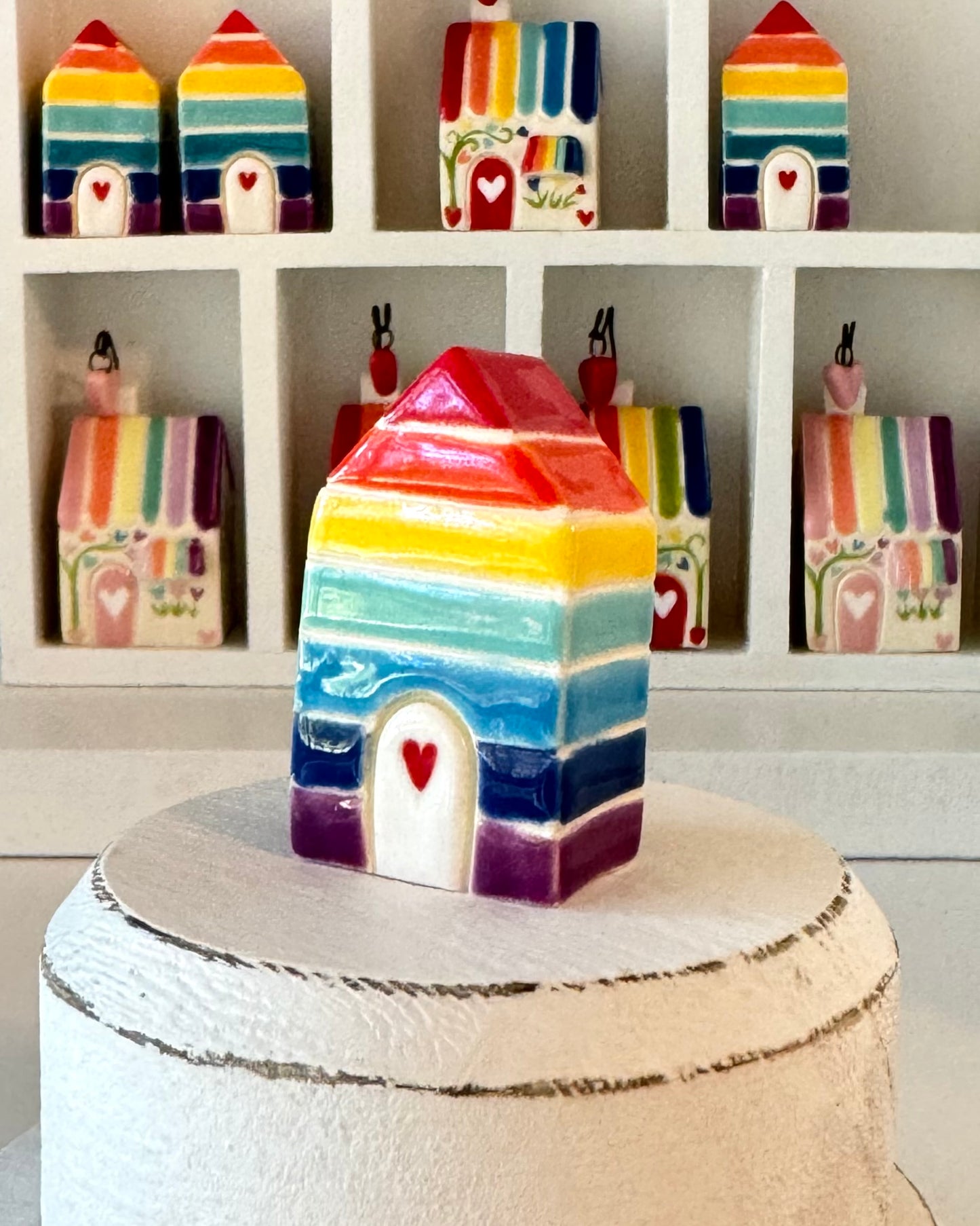 Rainbow Striped House - Classic Rainbow Colors