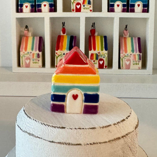 Rainbow Striped House - Classic Rainbow Colors