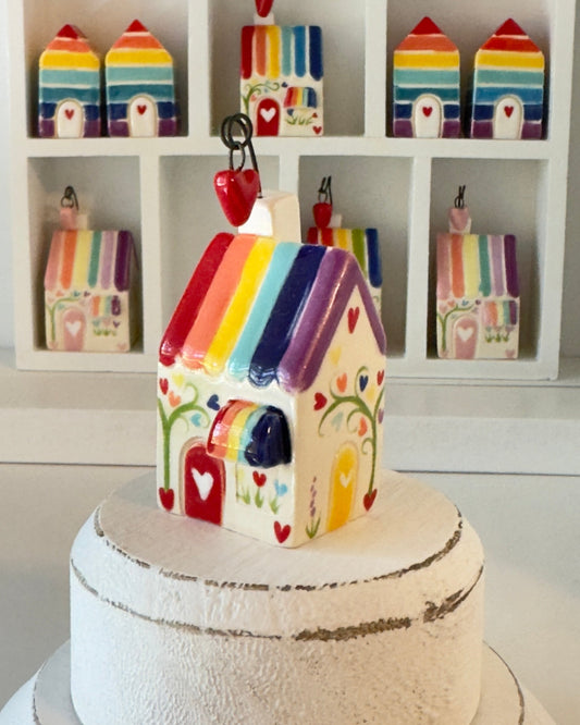Slightly Imperfect Rainbow House Tiny House - Classic Rainbow Colors