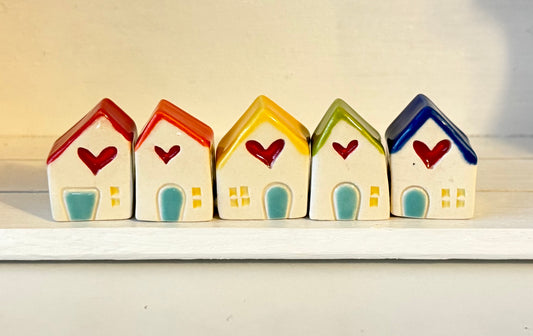 Tiny Rainbow/Garden House Set of 5