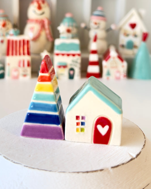 Rainbow House and Rainbow Tree set