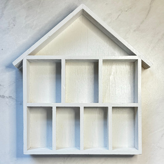 Small House Shaped Shadow Box Shelf